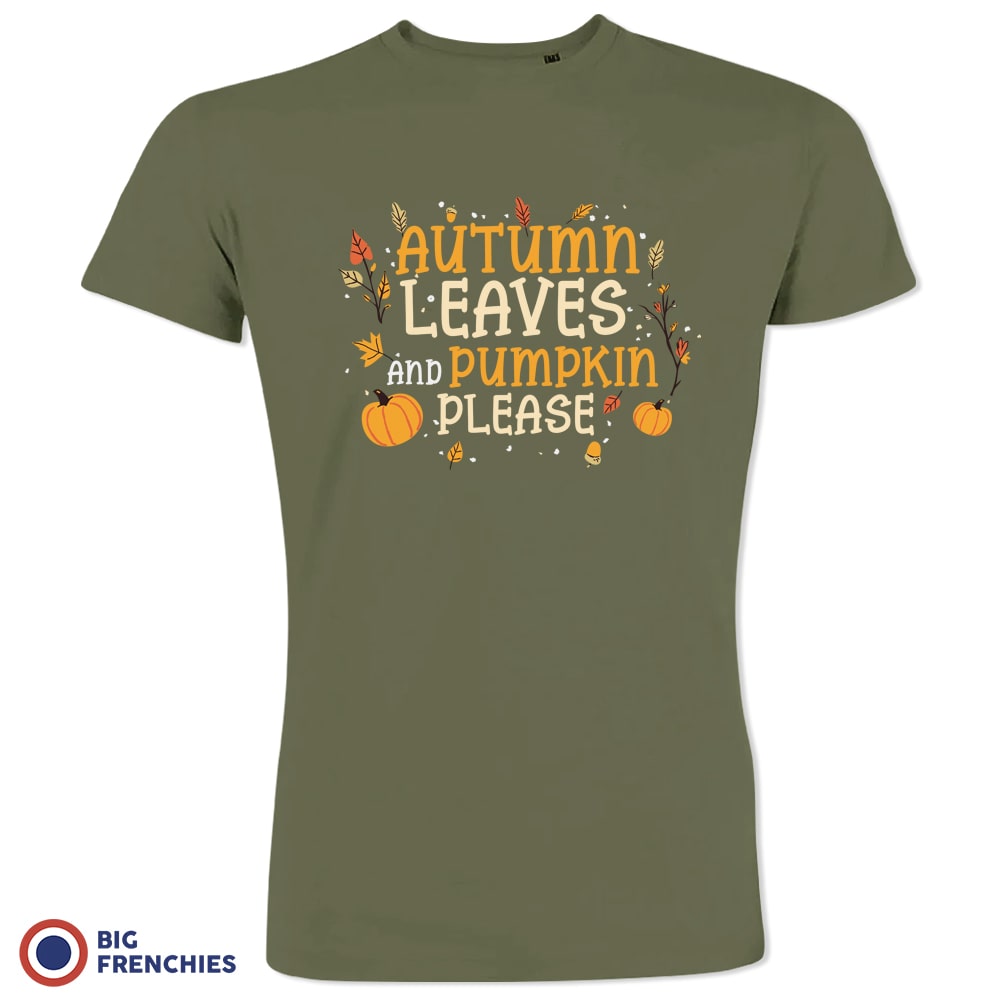 Autumn Leaves and Pumpkin Please Men's Organic Cotton Tee
