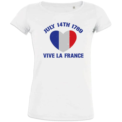 July 14Th Vive La France Women's Organic Cotton Tee