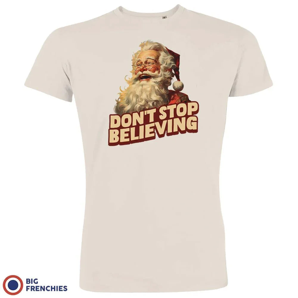 Don't Stop Believing Christmas Men's Organic Cotton Tee