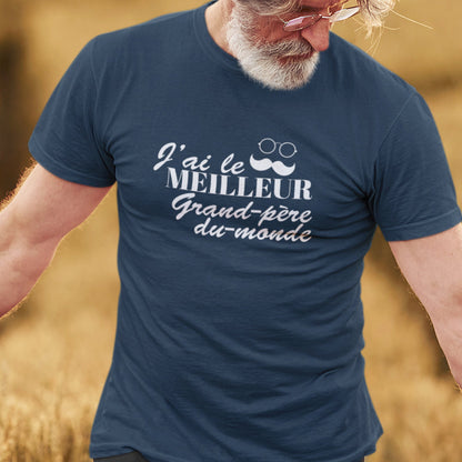 J'ai Le Meilleur Grand-Père Du Monde Men's Organic Tee