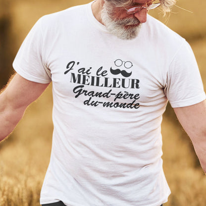 J'ai Le Meilleur Grand-Père Du Monde Men's Organic Tee