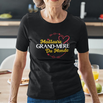 La Meilleure Grand-mère Du Monde Women's Organic Cotton Tee
