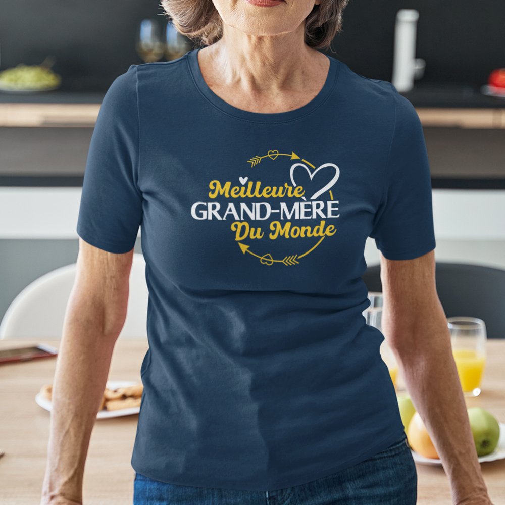 La Meilleure Grand-mère Du Monde Women's Organic Cotton Tee