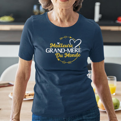 La Meilleure Grand-mère Du Monde Women's Organic Cotton Tee