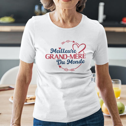 La Meilleure Grand-mère Du Monde Women's Organic Cotton Tee