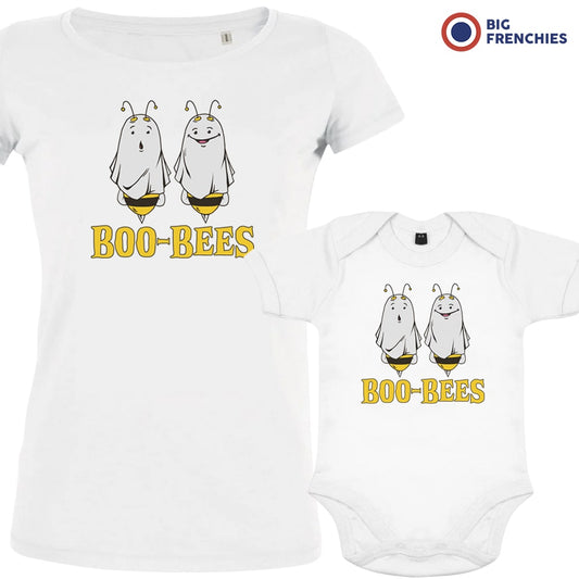 Boo-Bees Halloween Mom and Baby Organic Cotton family Set (Set of 2)