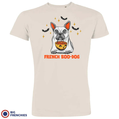 French Boo-Dog Halloween Men's Organic Cotton Tee