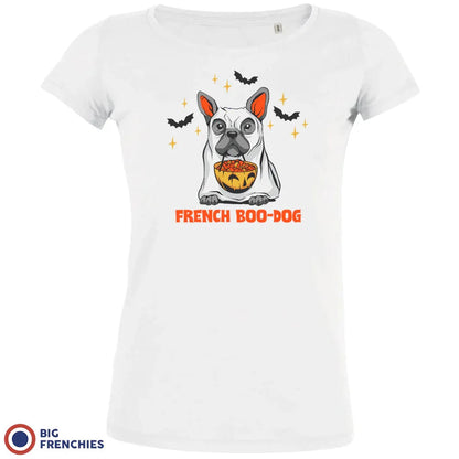 French Boo-Dog Halloween Women's Organic Cotton Tee