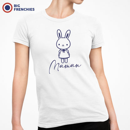 Easter Maman Lapin Wishes Women's Organic Cotton Tee