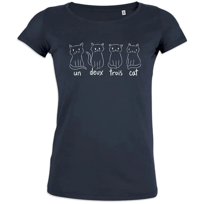 Un Deux Trois Cat Women's Organic Cotton Tee