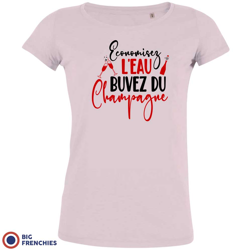 Economisez L'eau Buvez Du Champagne Women's Organic Cotton Tee
