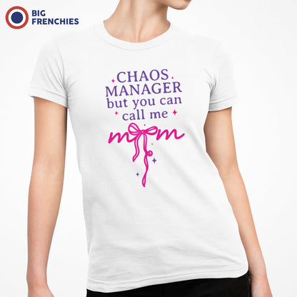 Chaos Manager But You Can Call Me Mom Women's Organic Cotton Tee