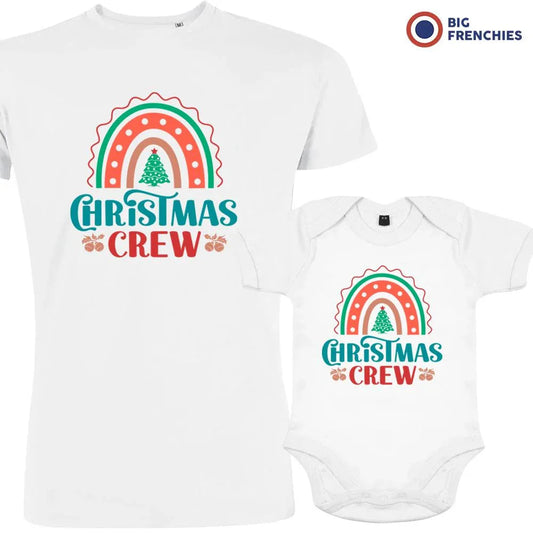Christmas Crew Dad and Child Organic Cotton family Set (Set of 2)