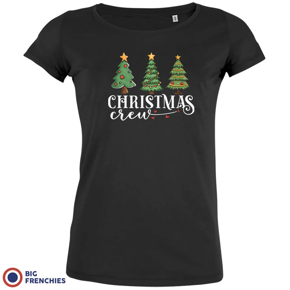 Christmas Crew with Trees Women's Organic Tee