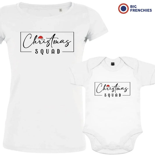 Christmas Squad Mom and Child Organic Cotton family Set (Set of 2)