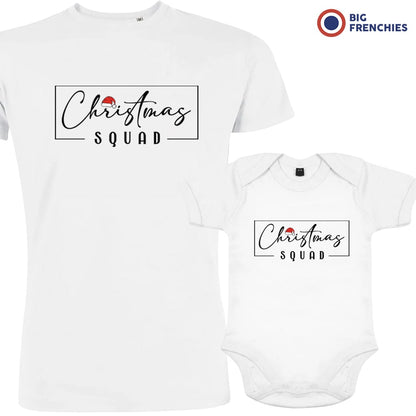 Christmas Squad Dad and Child Organic Cotton family Set (Set of 2)