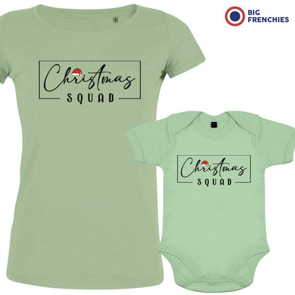 Christmas Squad Mom and Child Organic Cotton family Set (Set of 2)