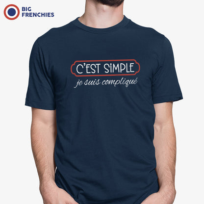 C'est Simple Je Suis Compliqué Men's Organic Cotton Tee