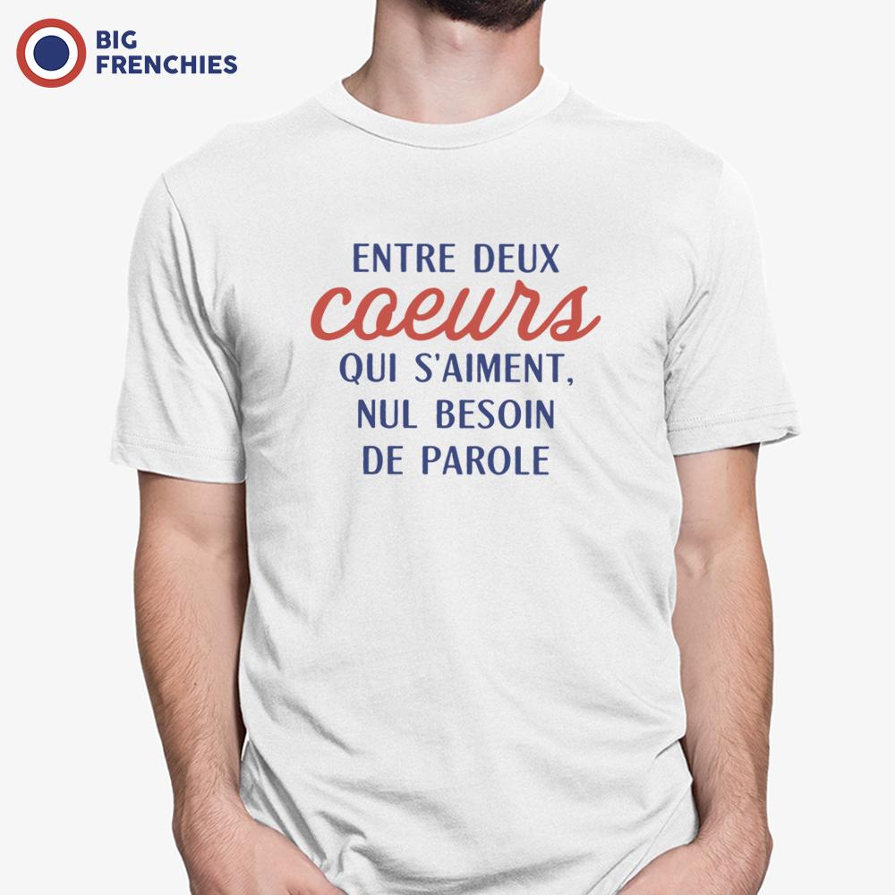 Entre Deux Coeur Qui S'aime, Nul Besoin De Parole Men's Organic Cotton Tee