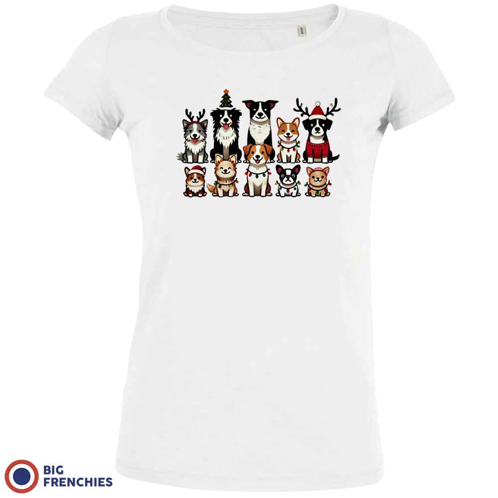 Christmas Dogs Women's Organic Tee