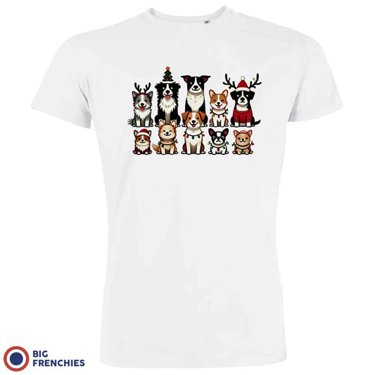 Christmas Dogs Men's Organic Cotton Tee