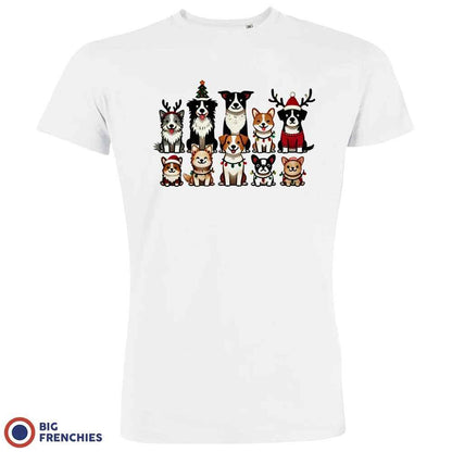 Christmas Dogs Men's Organic Cotton Tee