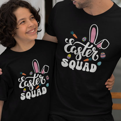 Easter Squad Dad and Child Organic Cotton T-Shirts Family Set (Set of 2)