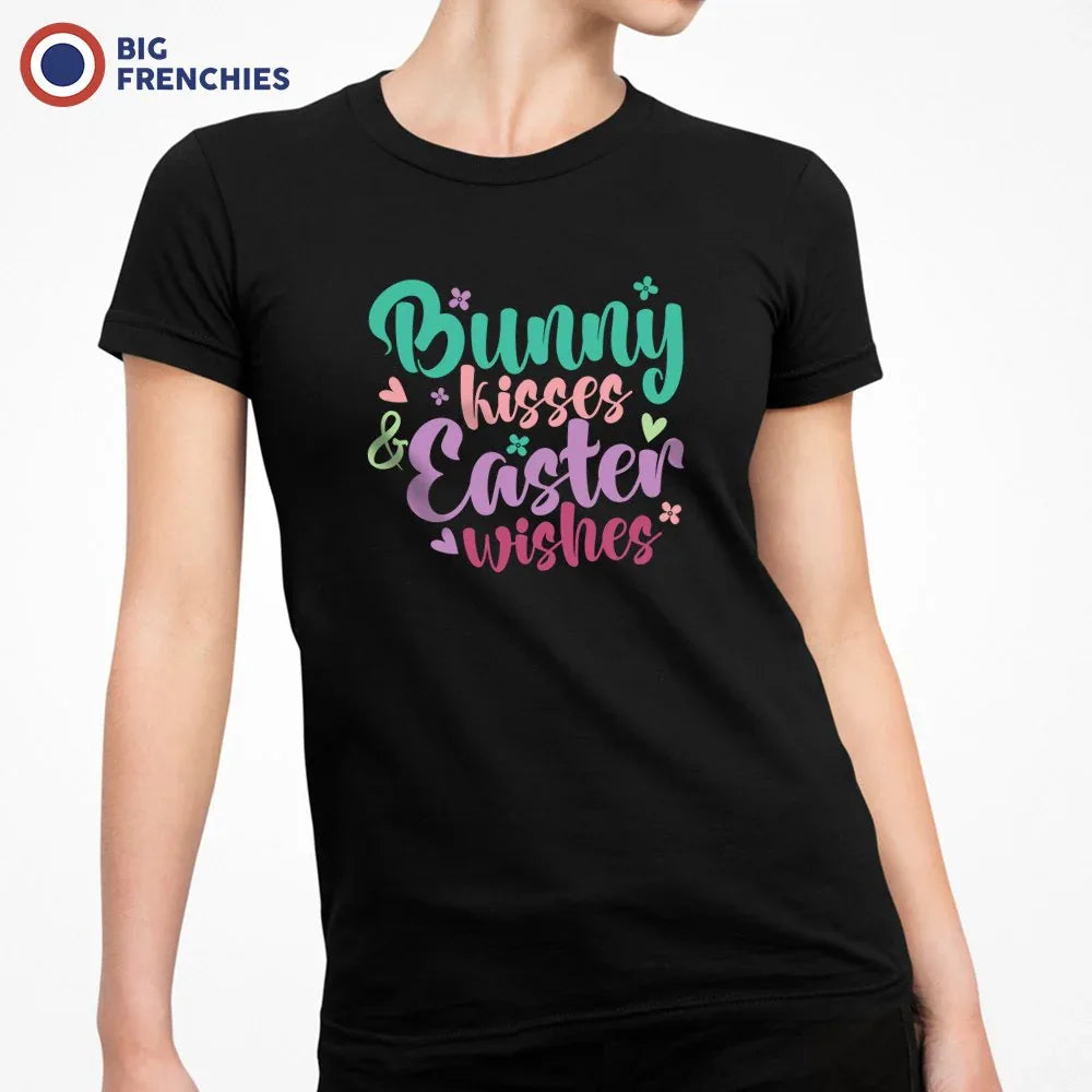 Bunny Kisses Easter Wishes Women's Organic Cotton Tee
