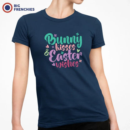 Bunny Kisses Easter Wishes Women's Organic Cotton Tee