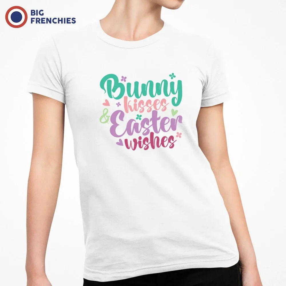 Bunny Kisses Easter Wishes Women's Organic Cotton Tee