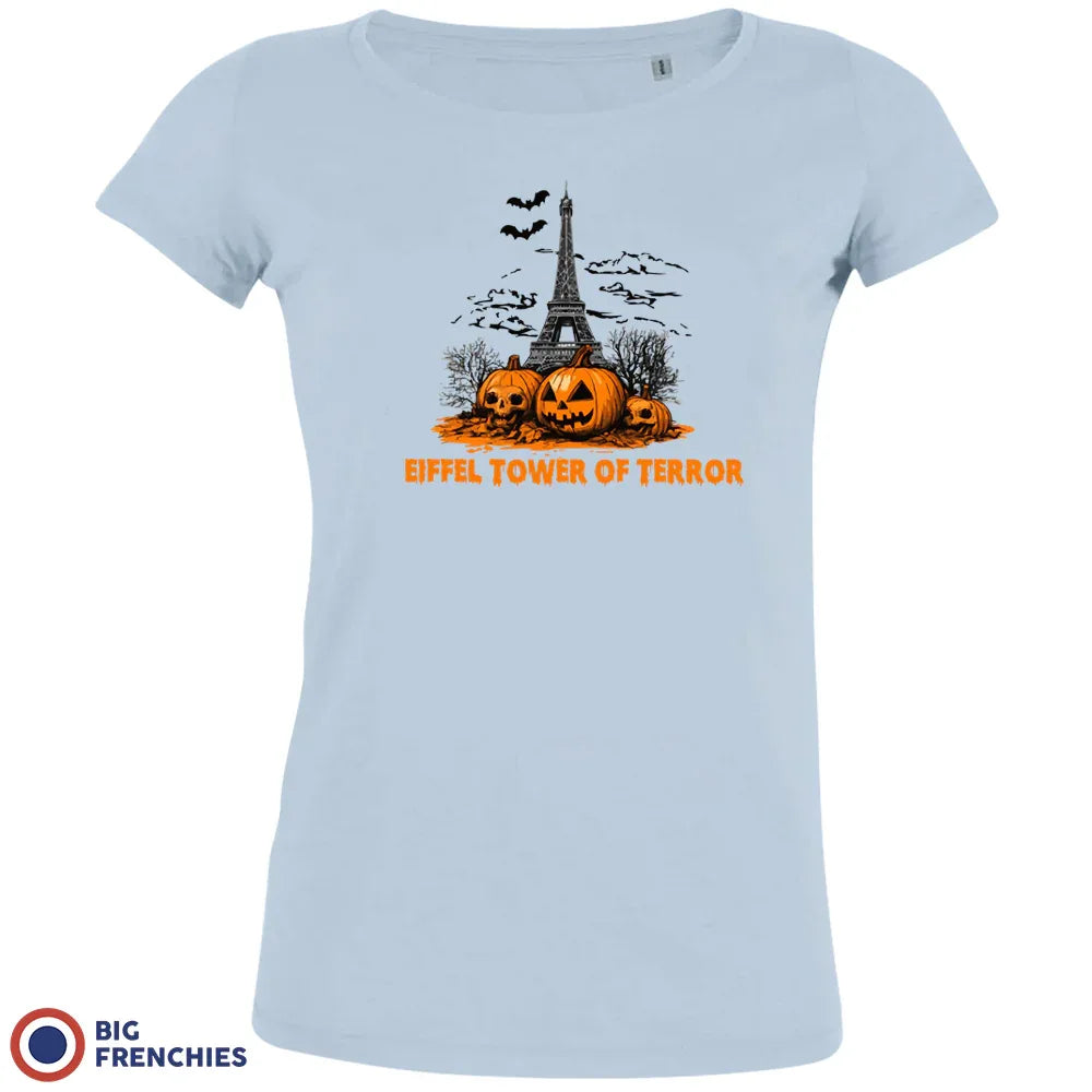 Eiffel Tower Of Terror Halloween Women's Organic Cotton Tee