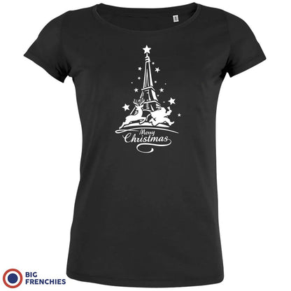 Christmas Eiffel Tower Women's Organic Tee