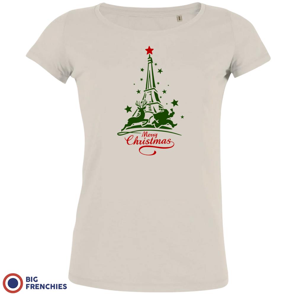Christmas Eiffel Tower Women's Organic Tee
