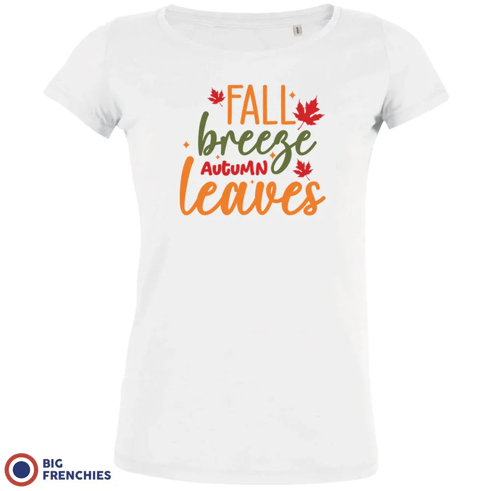 Fall Breeze Autumn Leaves Women's Organic Cotton Tee