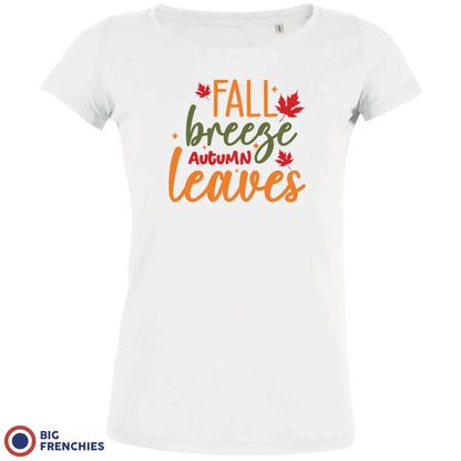 Fall Breeze Autumn Leaves Women's Organic Cotton Tee