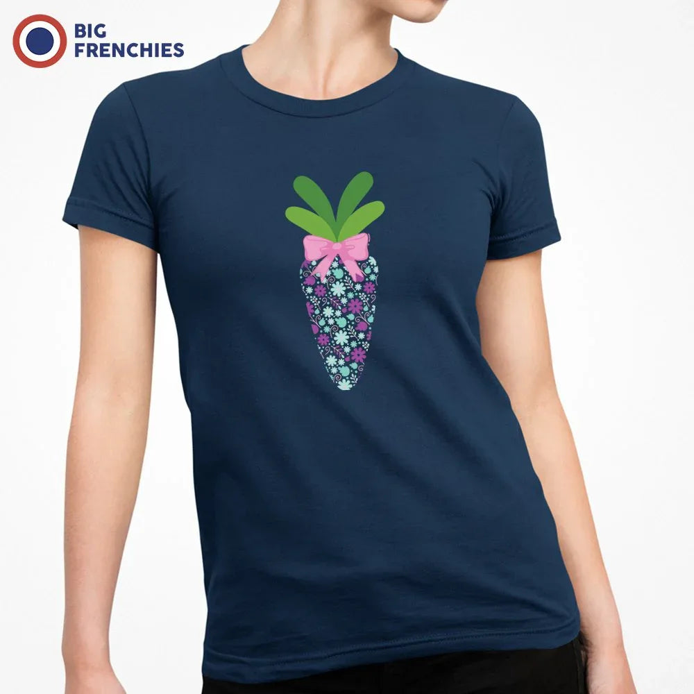 Floral Carrot Women's Organic Cotton Tee