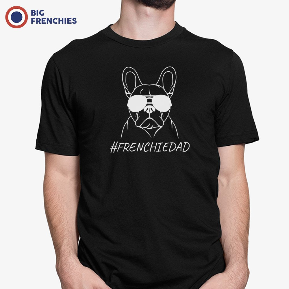 Frenchie Dad Dog With Glasses Men's Organic Cotton Tee