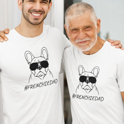 Frenchie Dad Dog With Glasses Men's Organic Cotton Tee
