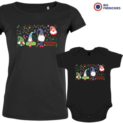 Christmas Gnomes Mom and Child Organic Cotton family Set (Set of 2)