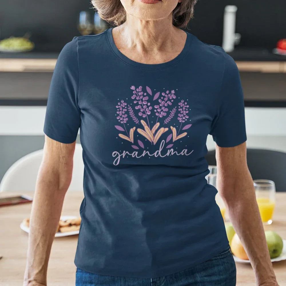 Grandma Flowers Women's Organic Cotton Tee