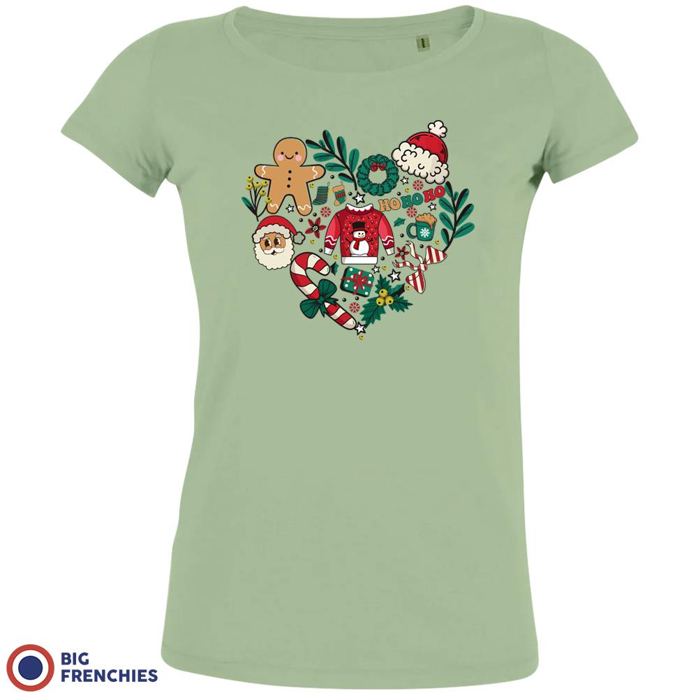 Christmas Heart Women's Organic Tee