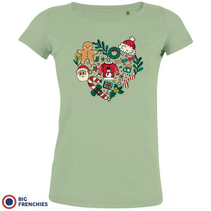 Christmas Heart Women's Organic Tee