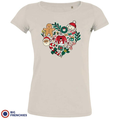 Christmas Heart Women's Organic Tee