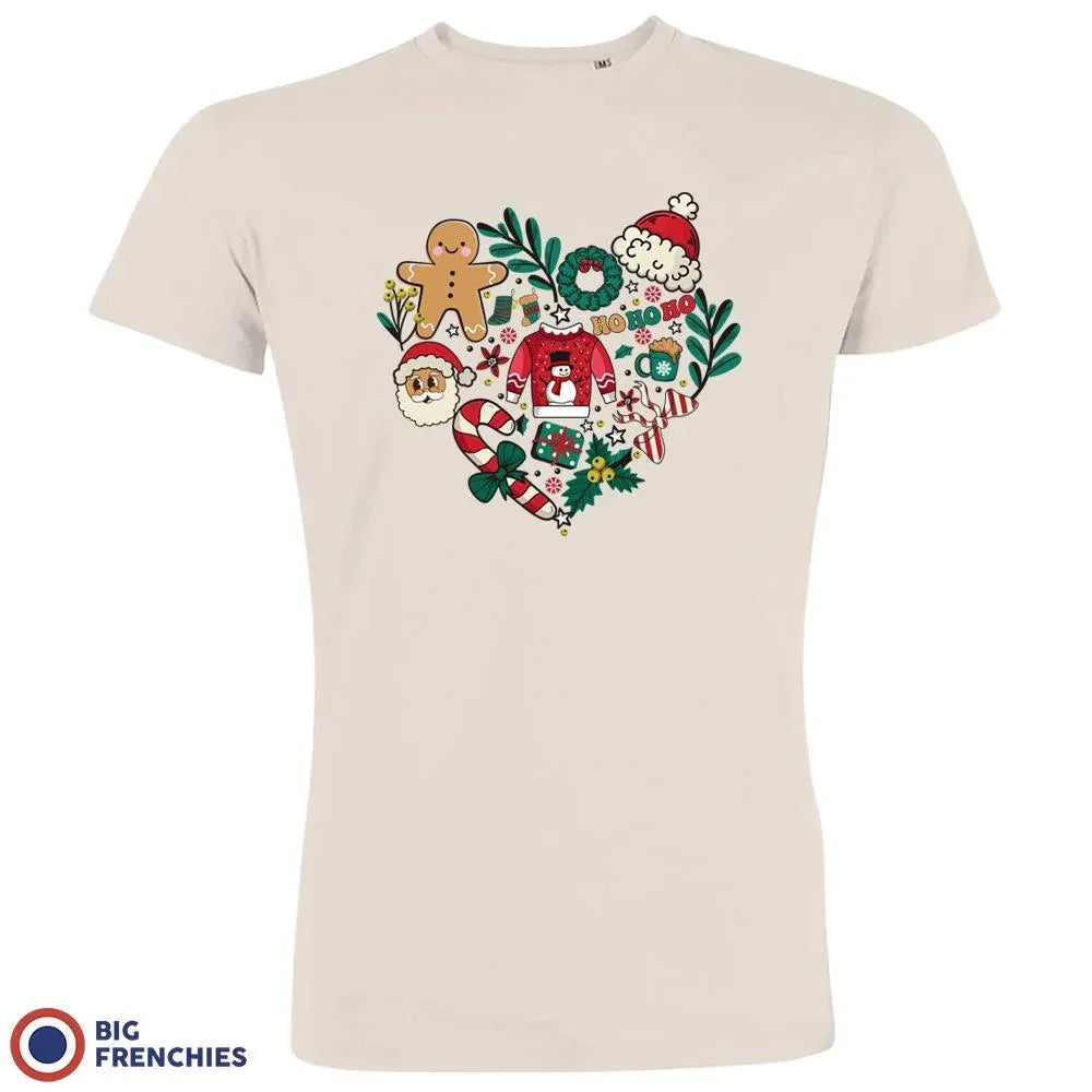 Christmas Heart Men's Organic Cotton Tee