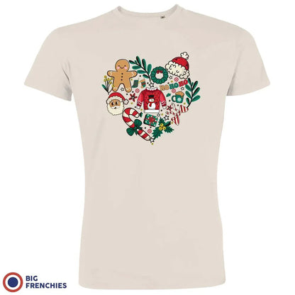 Christmas Heart Men's Organic Cotton Tee