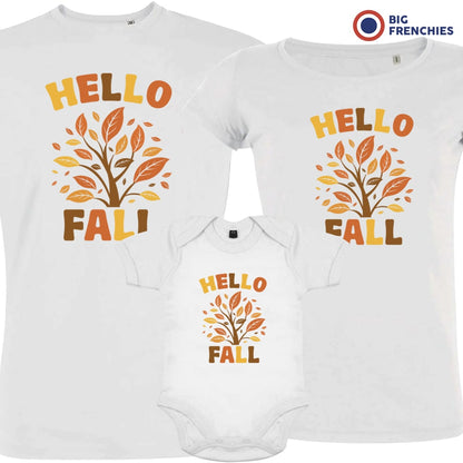 Hello Fall  Matching Organic Cotton Family Set (Set of 3)