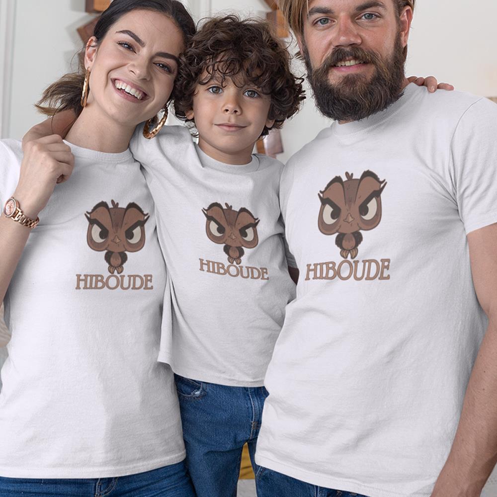 Hiboude Matching Organic Cotton T-Shirts Family Set (Set of 3)