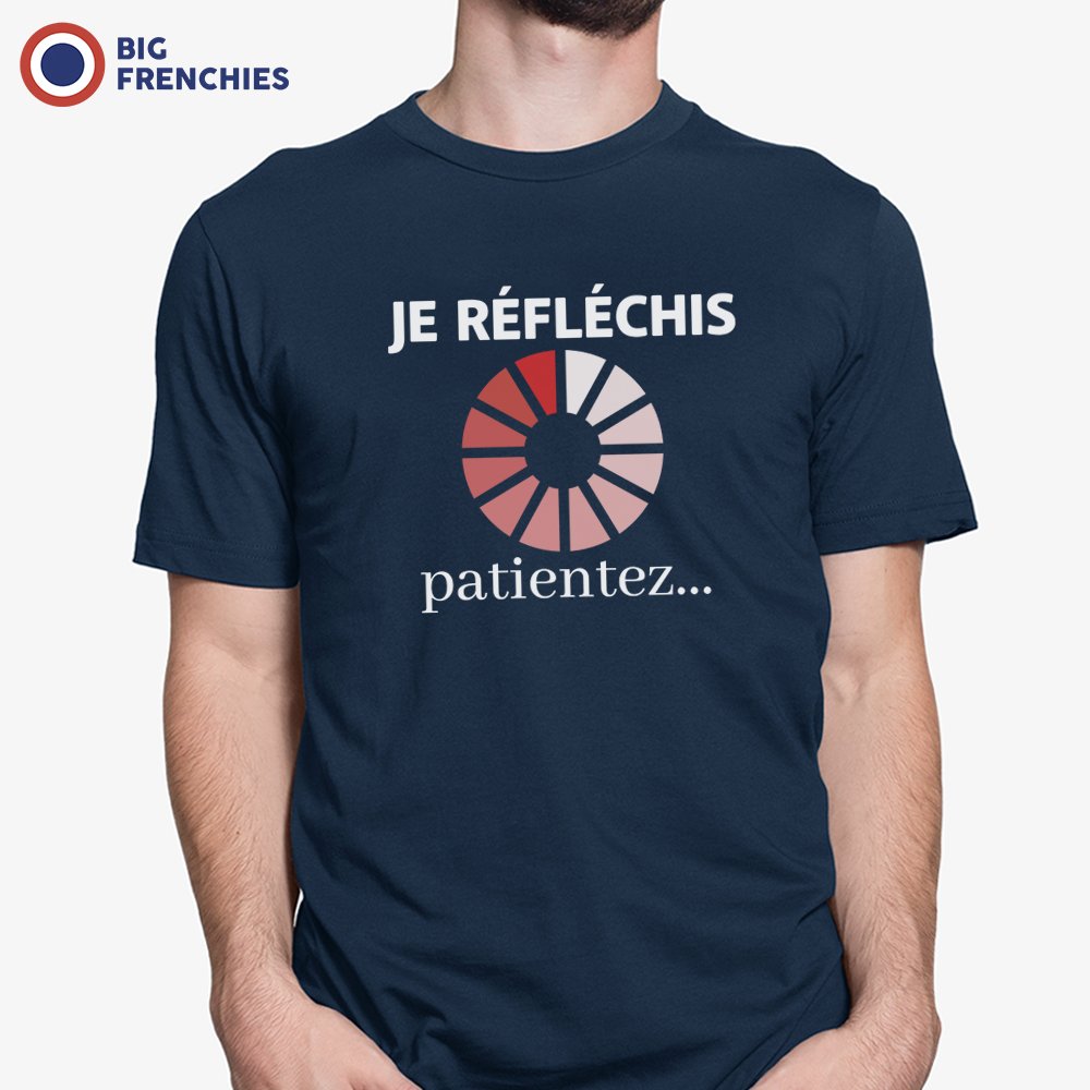 Je Réfléchis Patientez Men's Organic Cotton Tee