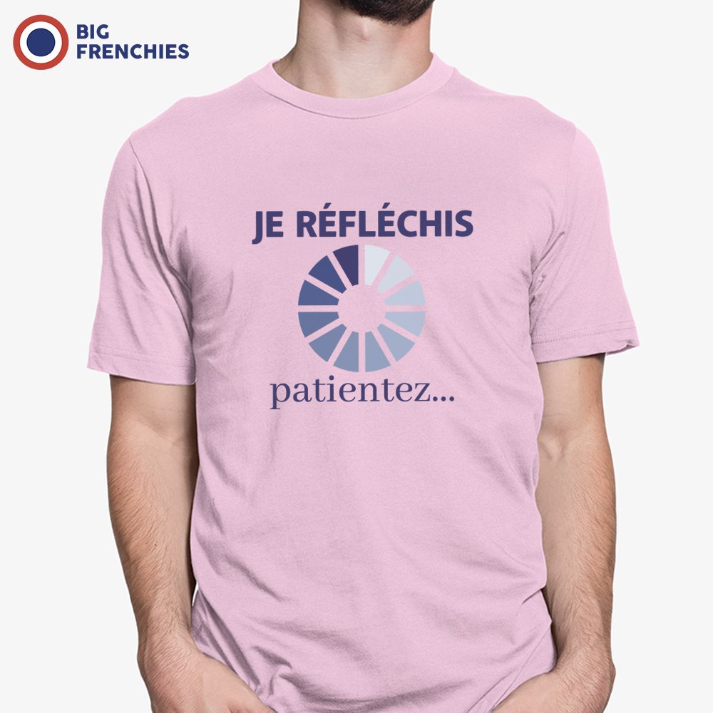 Je Réfléchis Patientez Men's Organic Cotton Tee