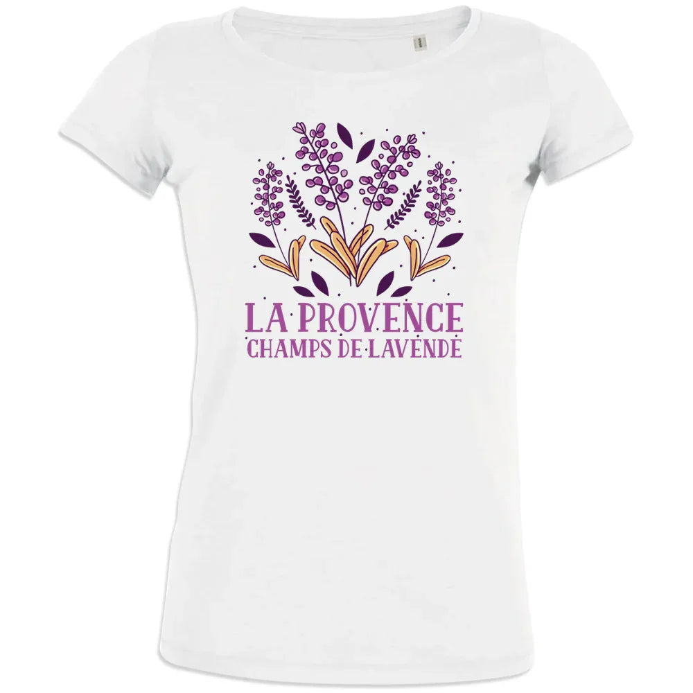 La Provence Champs De Lavande Women's Organic Cotton Tee